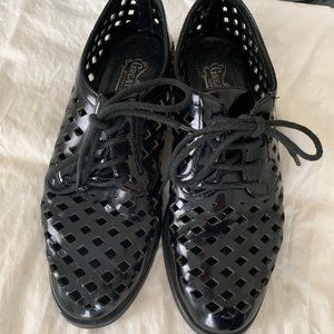 Jeffrey Campbell Great Moments Black Loafers